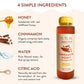 TUTURU Botanical Coffee Cinnamon Honey Simple Syrup - 13.5 Fl Oz, Ideal for Coffee, Cocktails, Tea, and Matcha