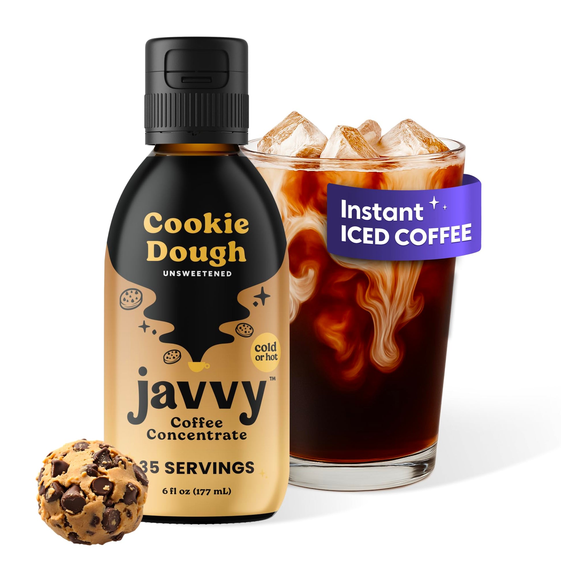 Coffee Concentrate - Limited Release Flavors - Cold Brew Coffee  Perfect For Hot Or Iced Instant Coffees  Hot Drinks  Cold Brew Concentrate  35 Servings - Cookie Dough