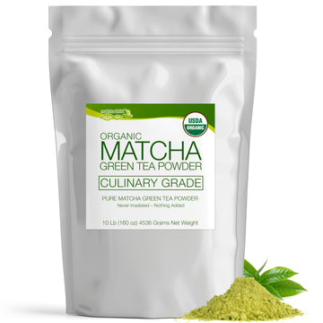 Matcha Dna Usda Organic Matcha Green Tea Powder Culinary Grade Powdered Matcha - High In Antioxidants (160 Ounce Bag)