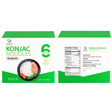 Soeos Konjac Noodles, Spaghetti Pasta, Low Calorie, Low Carb, Keto And Paleo Friendly Shirataki Noodle, Gluten-Free, Fat Free, S