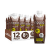 Ripple Kids Chocolate Plant Based Milk | 8g of Quality Sourced Pea Protein, Calcium Rich | Shelf Stable | Vegan & Non GMO | Dair