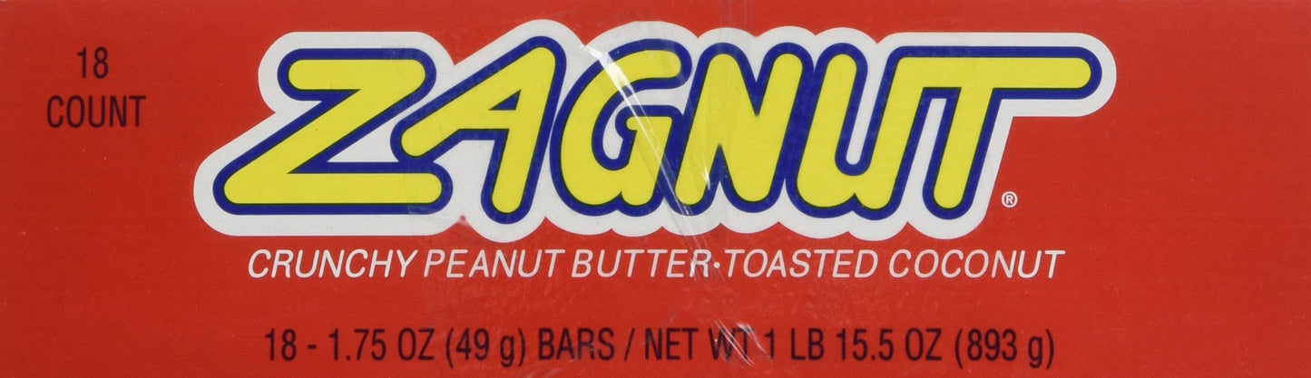 Zagnut Bar, 1.75 Oz, 18 Count