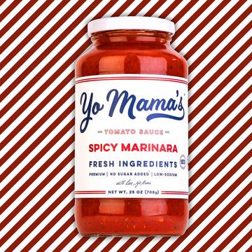 Yo Mama'S Foods Keto Spicy Marinara Pasta Sauce - Pack Of (1) - No Sugar Added, Low Carb, Low Sodium, Gluten Free, Paleo Friendl