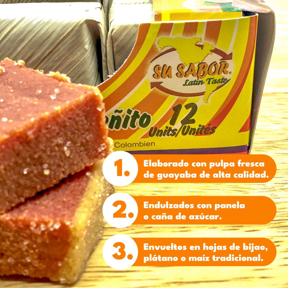 Su Sabor Guava Paste Bocadillo Veleito 12 Units 17.6 Ounces /500 Grams