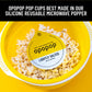 Opopop Microwave Popcorn - Pop Cups Lightly Salted 6-Pack, Non-GMO Gourmet Popcorn Kernels & Popcorn Flavoring, Gluten Free Snac