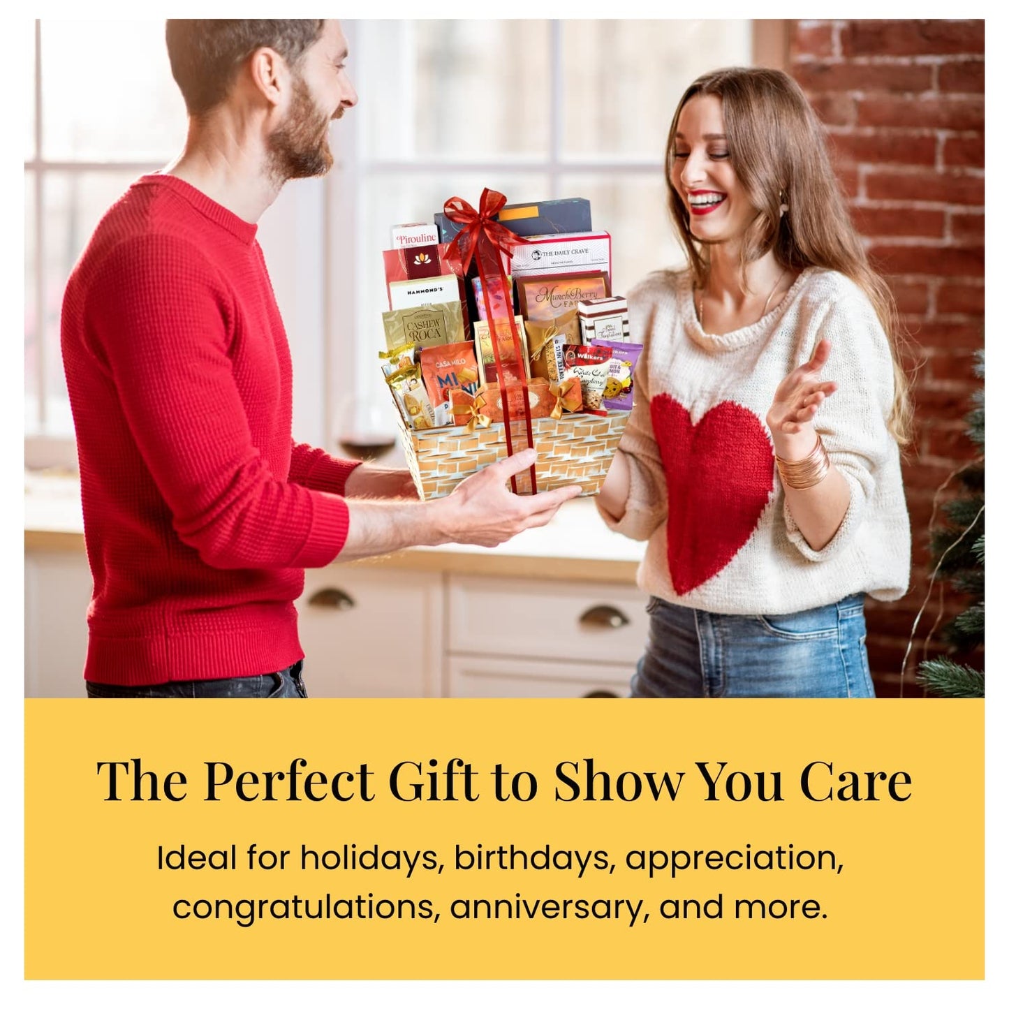 Broadway Basketeers Gourmet Gift Basket Snack Gifts For Women, Men, Families, College – Delivery For Valentines Day, Appreciation, Thank You, Congratulations, Corporate, Get Well Soon Care Package