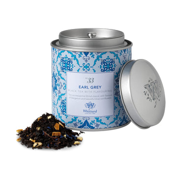 Whittard Of Chelsea - Tea Discoveries Earl Grey Caddy - Black Loose Leaf Tea, Vegetarian, Vegan Friendly, Resealable Tea Tin (10