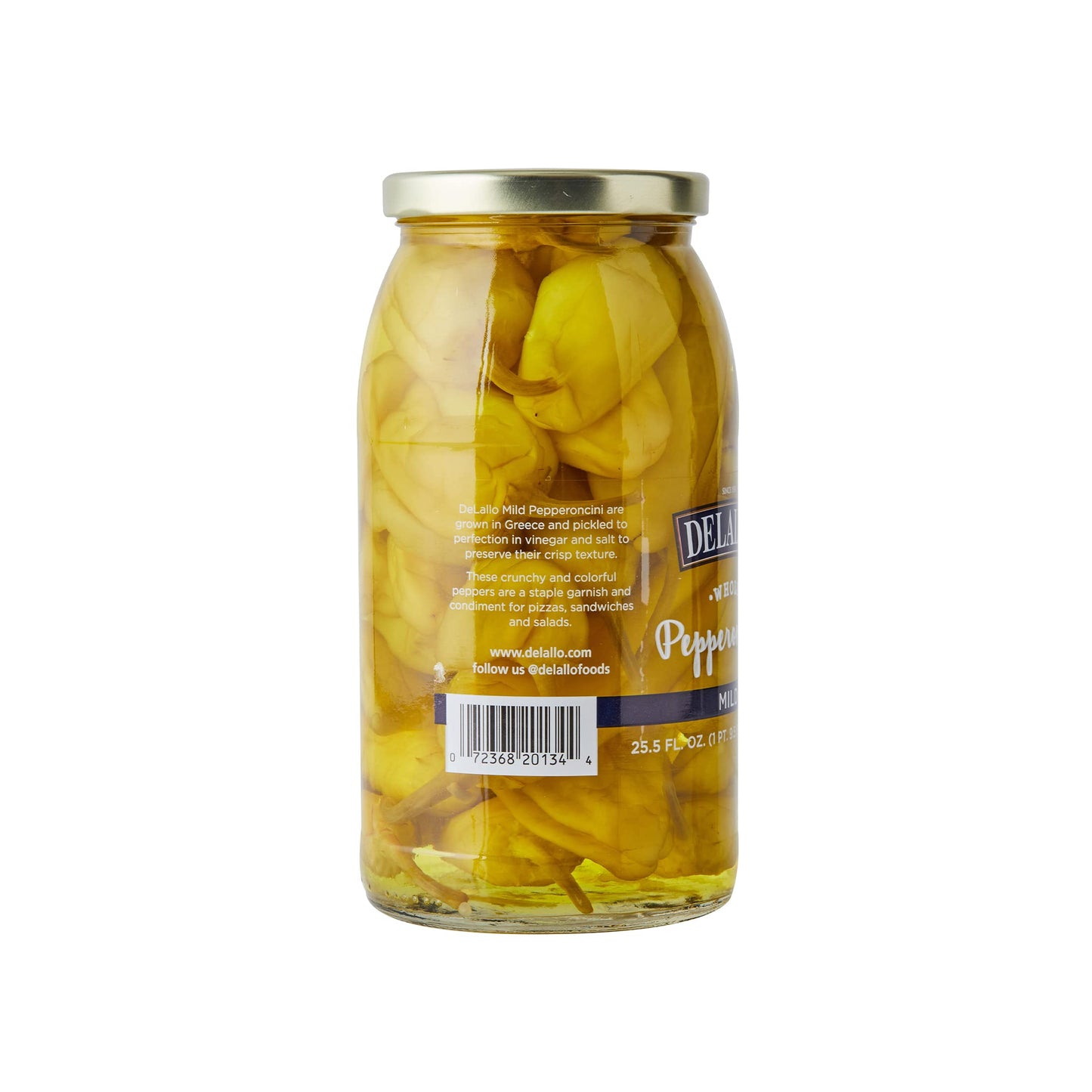 Delallo, Pepperoncini Mild, 25.5 Oz, (Pack Of 6)