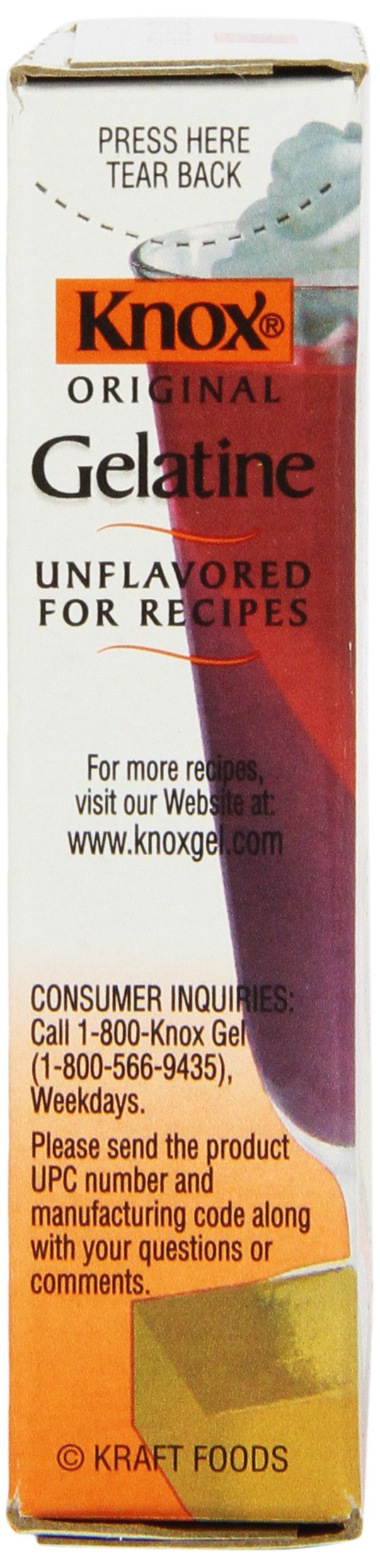 Knox Unflavored Gelatin, 4 Count (Pack of 12)