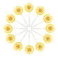 Sun Candy Lollipops - 30 Count Individually Wrapped Suckers Bulk - Cute Fun Summer Themed Yellow Candy Favors - Beach Theme Part