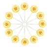 Sun Candy Lollipops - 30 Count Individually Wrapped Suckers Bulk - Cute Fun Summer Themed Yellow Candy Favors - Beach Theme Part