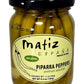 Matiz Piparras Spanish Green Pickled Peppers, 6.4 oz., Red Guindilla Peppers