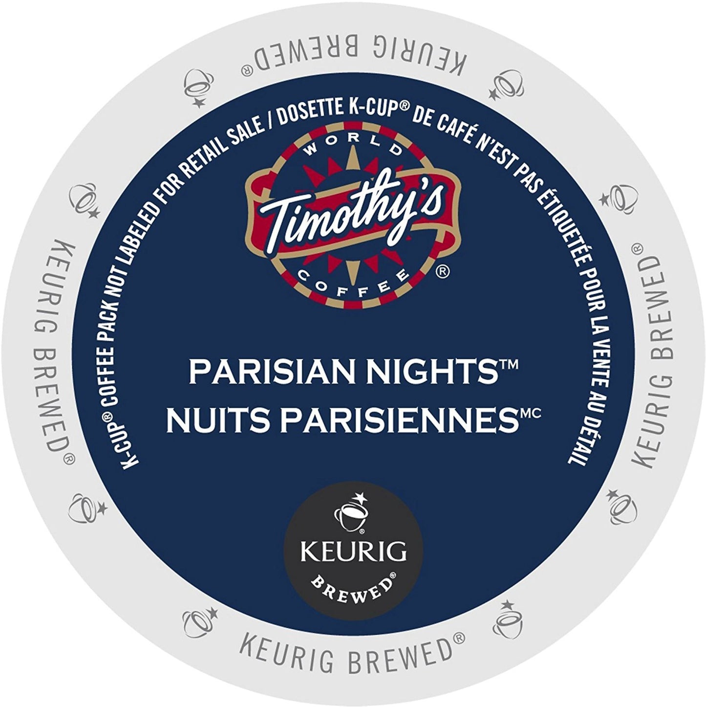 Timothys World Coffee K-Cup Parisian Nights, 96 Count, 24 Count (Pack of 4)