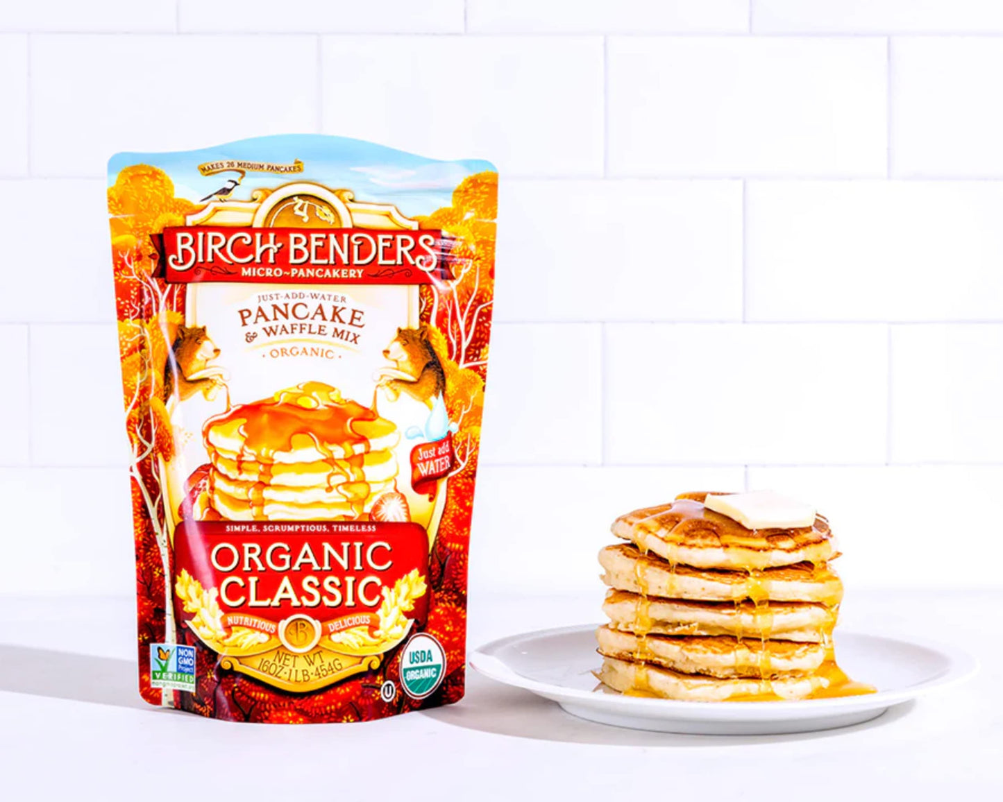 Birch Benders Pancake and Waffle Mix - Classic - Case of 6 - 16 oz.