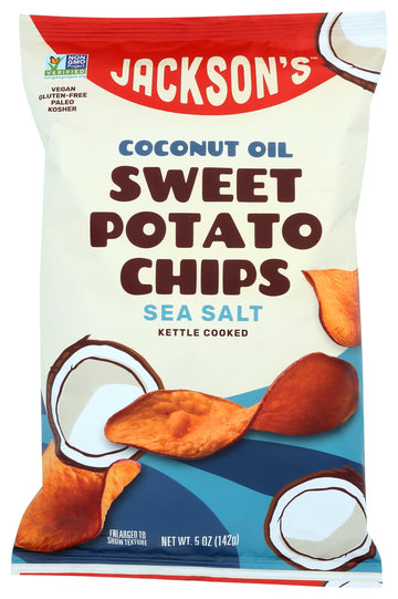Jackson'S Honest, Sweet Potato Chips With Coconut Oil, 5 Oz