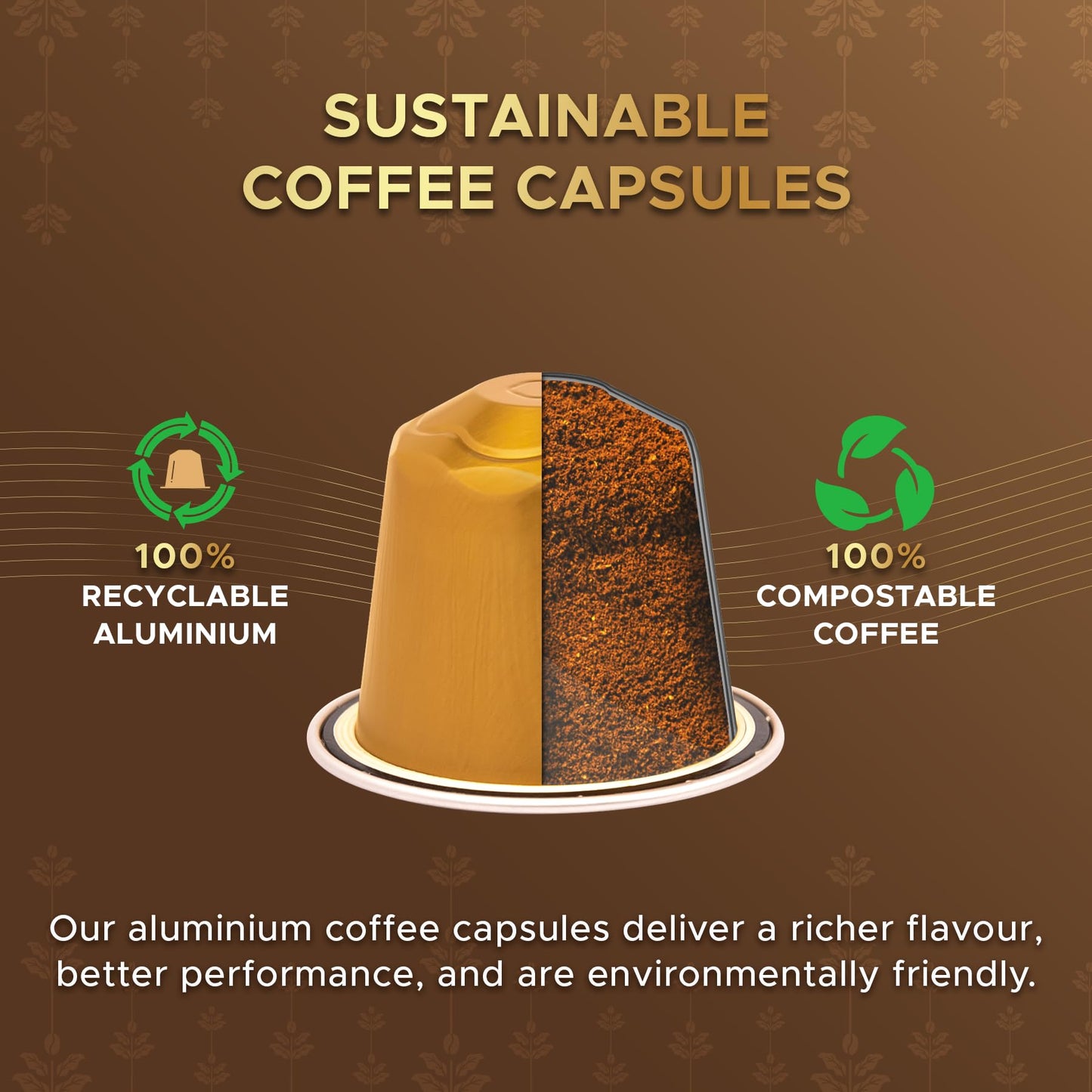 Coffeeza Espresso Coffee Pods, Hazelnut, Compatible With Nespresso Original Line Espresso Machines, Medium Roast, Intensity – 7, Arabica Aluminium Coffee Capsules, 3 Pack - 30 Single Serve Pods