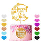 EDSG Personalized Birthday Cake Topper - Custom Glitter with Any Name & Age - Gold Plastic for Men, Women, Kids - Ideal for 18th, 21st, 30th, 40