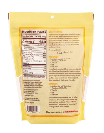 Bobs Red Mill Buckwheat Pancake & Waffle Mix, 24 oz