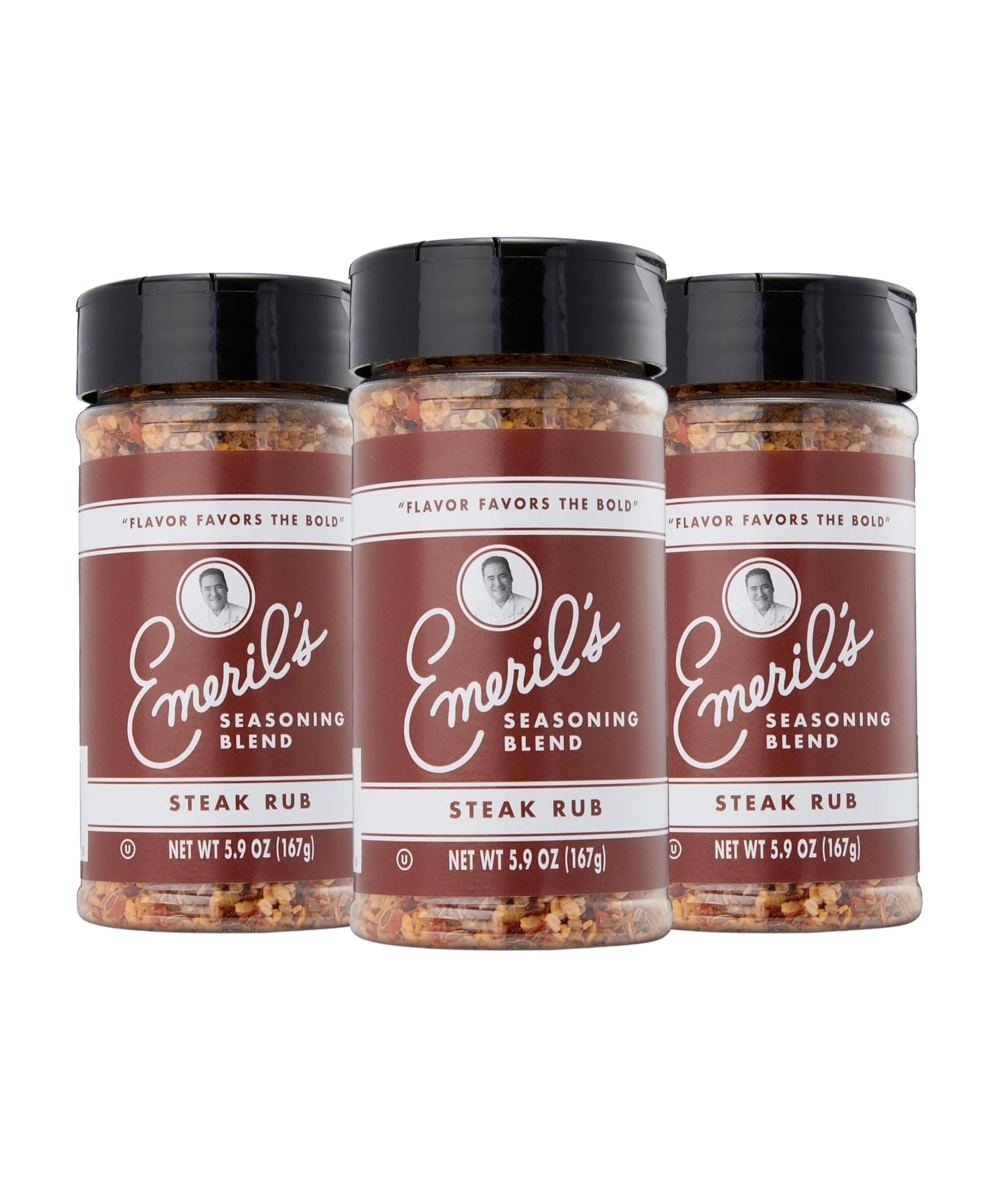 Emeril Lagasse Seasoning Blend 5 Oz, 3-Pack: Original Essence, Cajun, Blackened, Chicken Rub, Steak Rub, Rib Rub