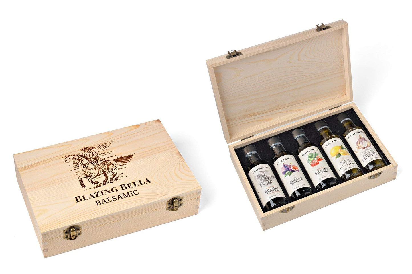 Blazing Bella Chef'S Set Of Olive Oil And Balsamic Vinegar - Sampler Giftbox