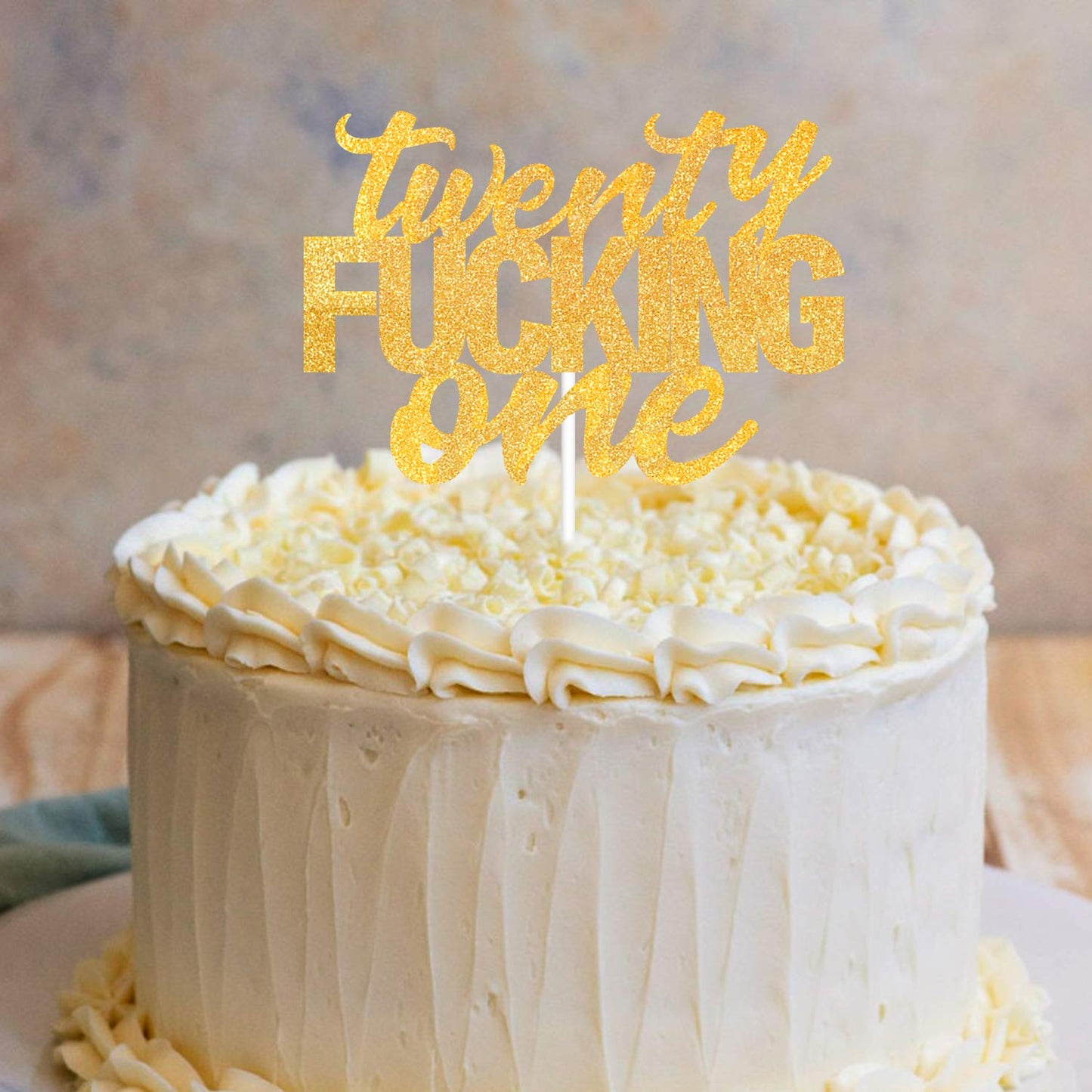 21 Twenty One Gold Glitter Cake Toppers 21 Years Old 21St Birthday Anniversary Party Decorations Supplies