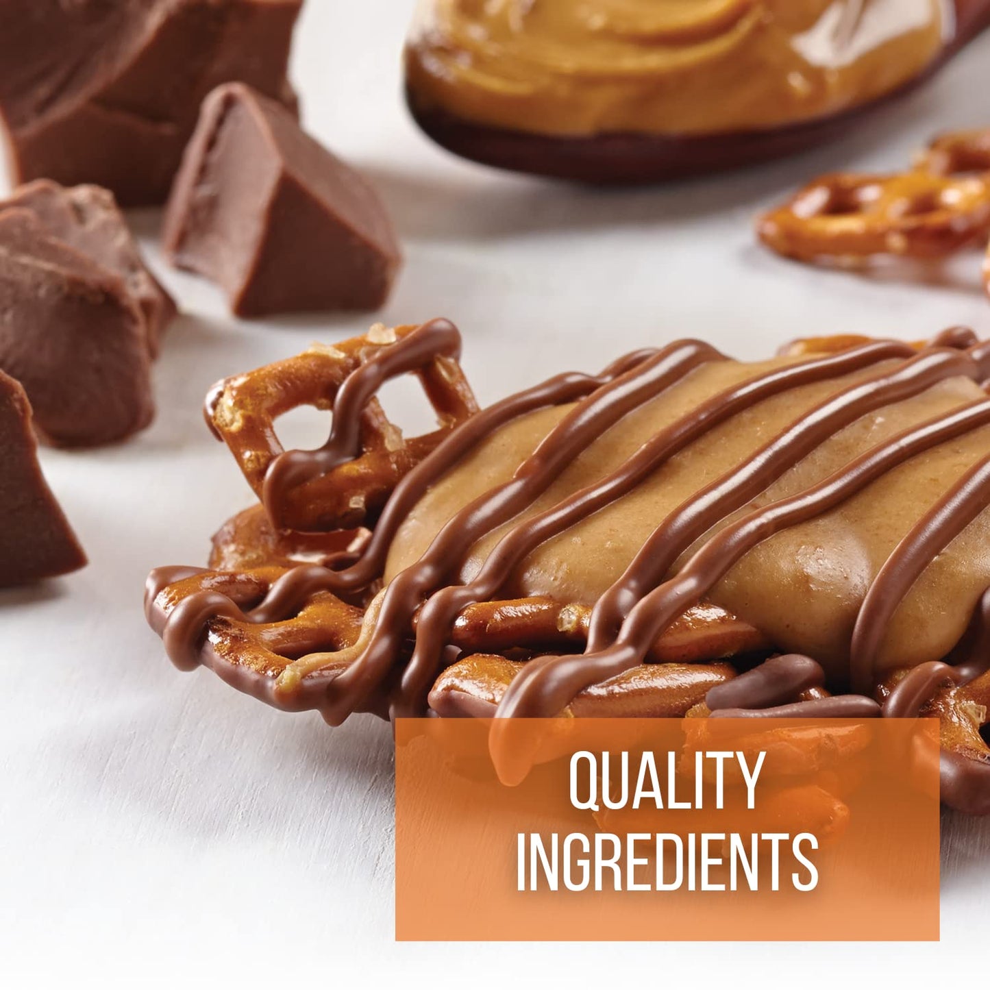 Edward Marc Snappers Peanut Butter & Pretzels Cluster - Crunchy Pretzel Snack With Milk Chocolate For Adults And Kids - 6 Oz (Pa