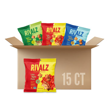 Rivalz Stuffed Snacks - 1.0 Oz Bags (Variety Pack) - Delicious & Nutritious Veggie Snack Bites - Vegan, Gluten Free, & Non-Gmo -