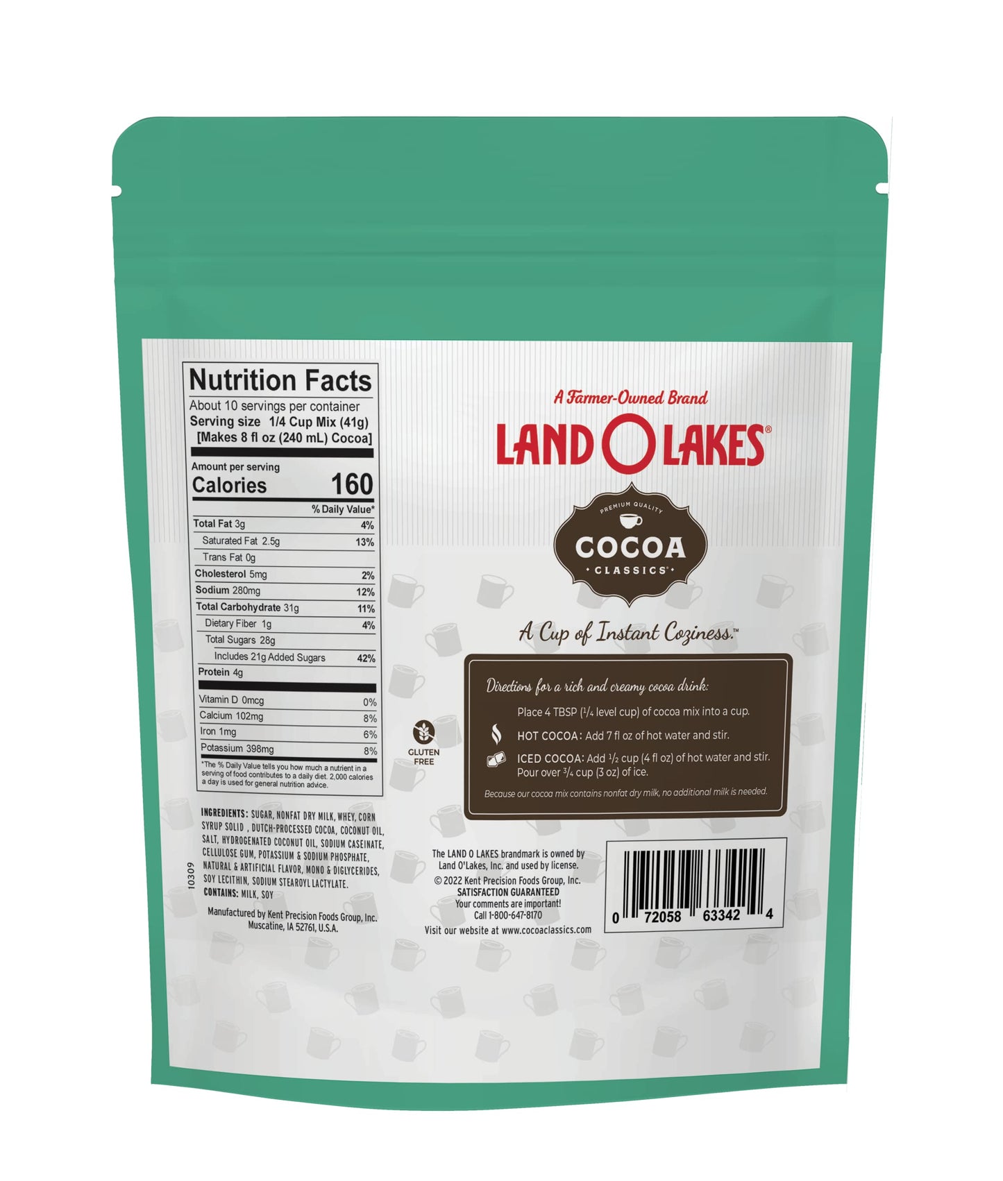 Land O Lakes Cocoa Classics Mint Cocoa Mix Pouch, 14.8 Ounce (Pack Of 1)