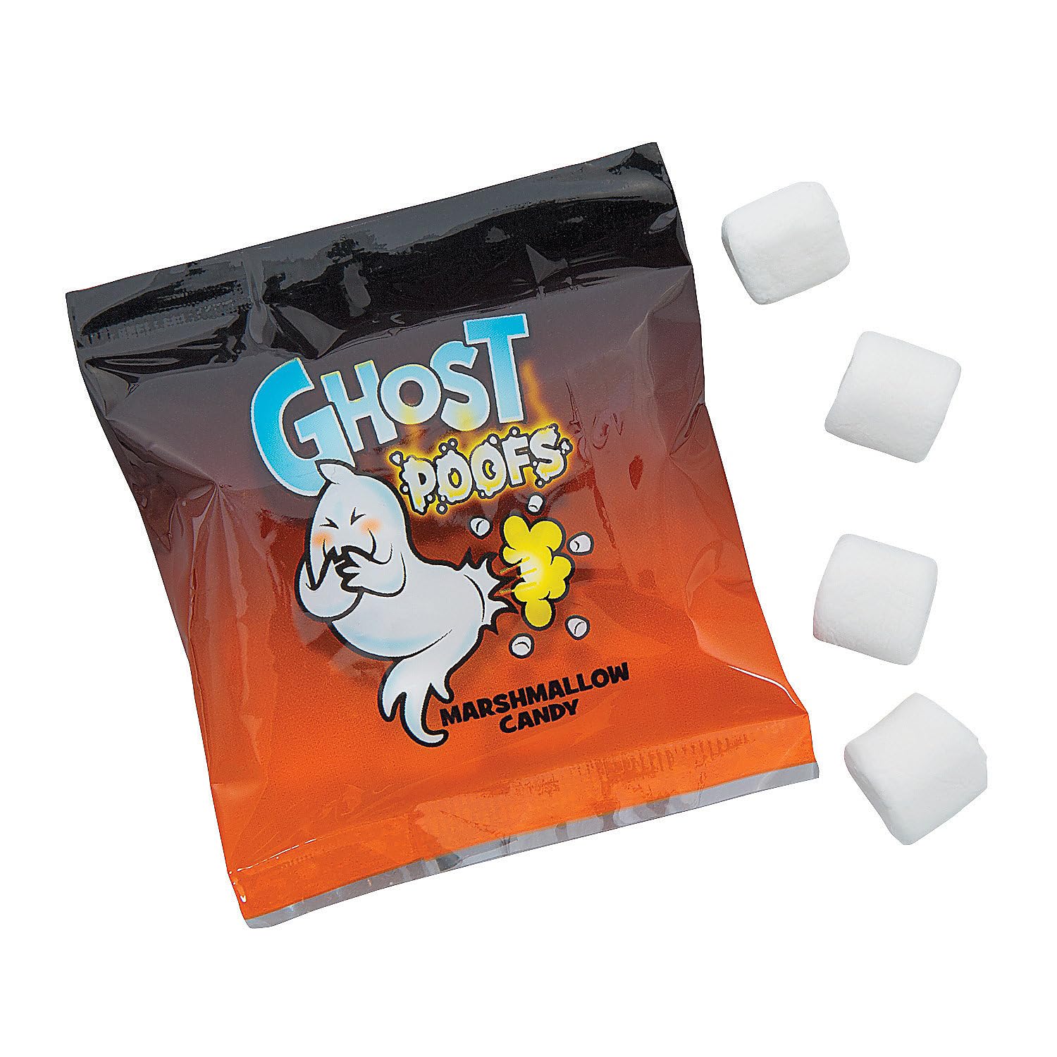 Oriental Trading Ghost Poop Marshmallows - 72 Count Bulk Candy - White Halloween Treats