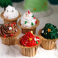 LEBERY Christmas Sprinkles Red Green Gold Sprinkles Holiday Sprinkle Mix Christmas Tree Sprinkle Star Cake Decoration Christma J