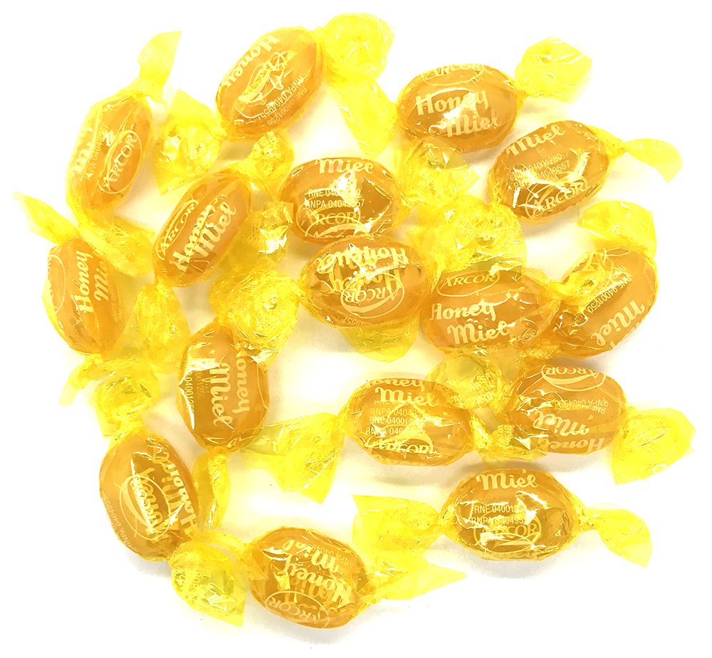 Arcor Honey Filled Hard Candy  Wrapped Bulk Candies  Soft Honey Center  2 Pounds
