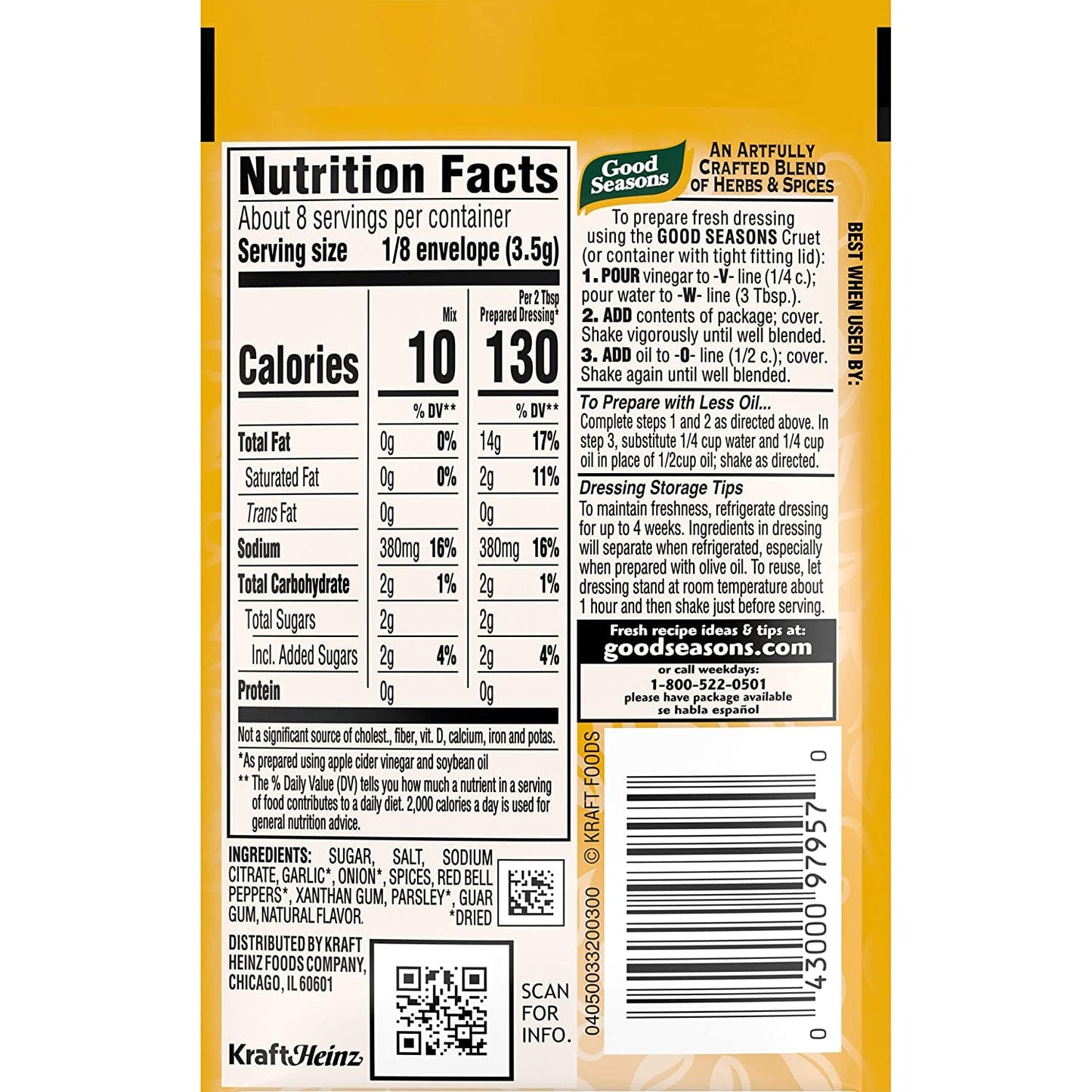 Garlic Survival Drssng Ital Mild