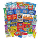 Snack Box College Care Package - 60 Count - Snack Packs For Boys Girls Men Women Students Soldiers - Back To School Care Package