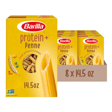BARILLA Protein+ (Plus) Penne Pasta - Protein from Lentils, Chickpeas & Peas - Good Source of Plant-Based Protein - Protein Past