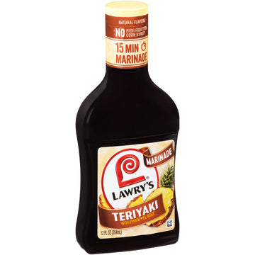 Lawry'S Teriyaki With Pineapple Juice Marinade, 12 Fl Oz