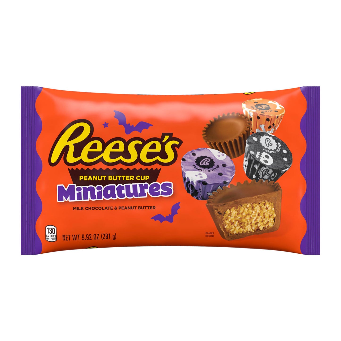 REESES Miniatures Milk Chocolate Peanut Butter Cups  Halloween Candy Bag  9.92 oz