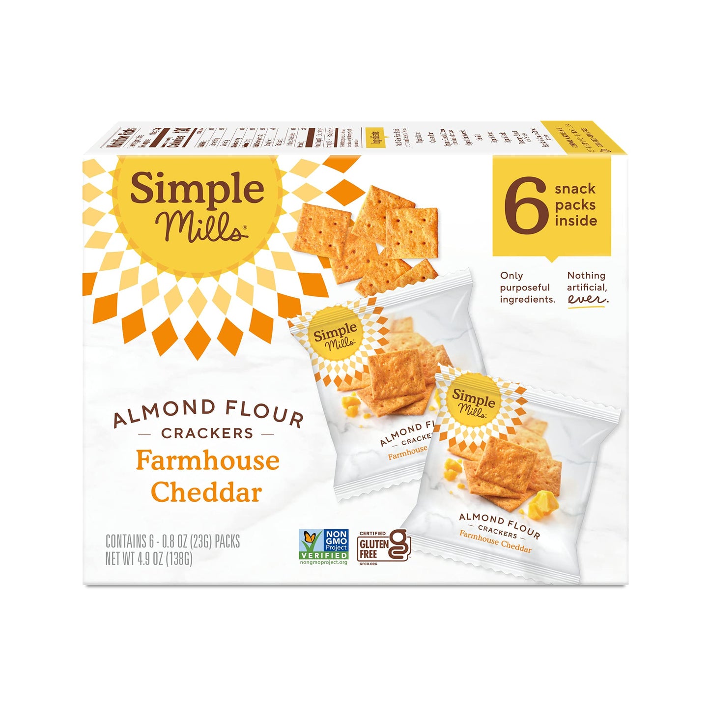 Simple Mills Farmhouse Cheddar - Case Of 6 - 4.9 Oz(D0102Hx7Siw.)