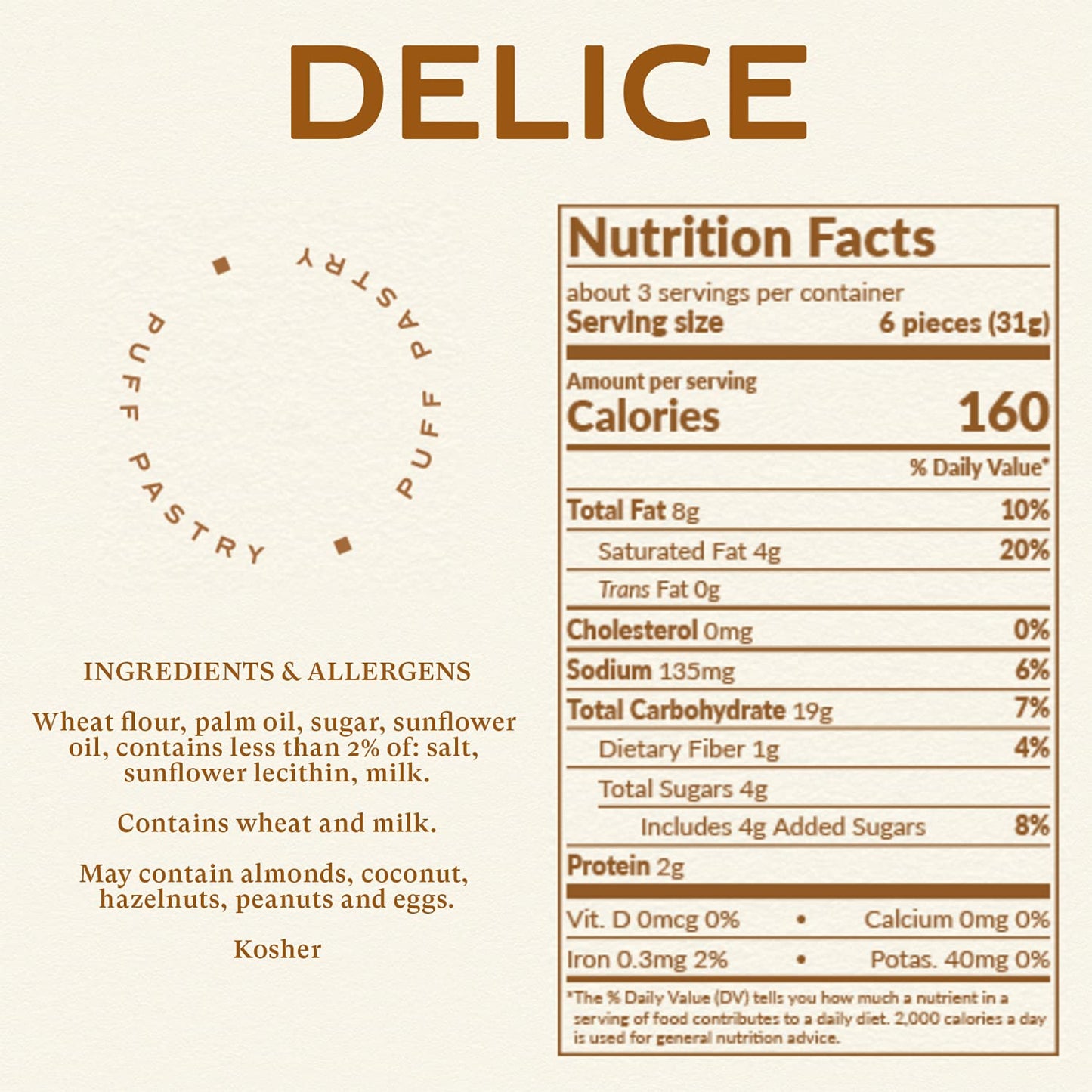Bahlsen Delice and Deloba Sampler (6 Pack) | 2 sweet classic puff pastry cookie flavors | Indulgent varieties of European flaky,