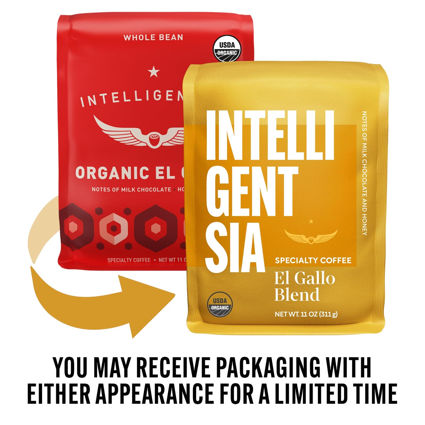Intelligentsia Coffee, Light Roast Whole Bean Coffee - Organic El Gallo 11 Ounce Bag with Flavor Notes of Milk Chocolate, Honey