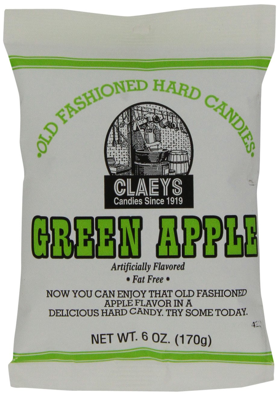 Claeys Green Apple Drops, 6-Ounce Packages (Pack of 12)