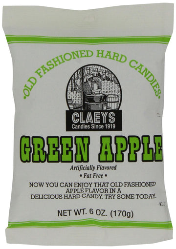 Claeys Green Apple Drops, 6-Ounce Packages (Pack of 12)