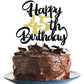 Klionjor 45Th Happy Birthday Cake Topper Happy Birthday Cake Decoration 45Th Birthday Party Decoration Gift Plugin (45)