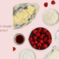 Shubh Kitchen Almond Raspberry Cookies - Gourmet Jam-Filled, Egg-Free & Vegetarian, 6 oz Pack, Handmade, Red & Light Brown
