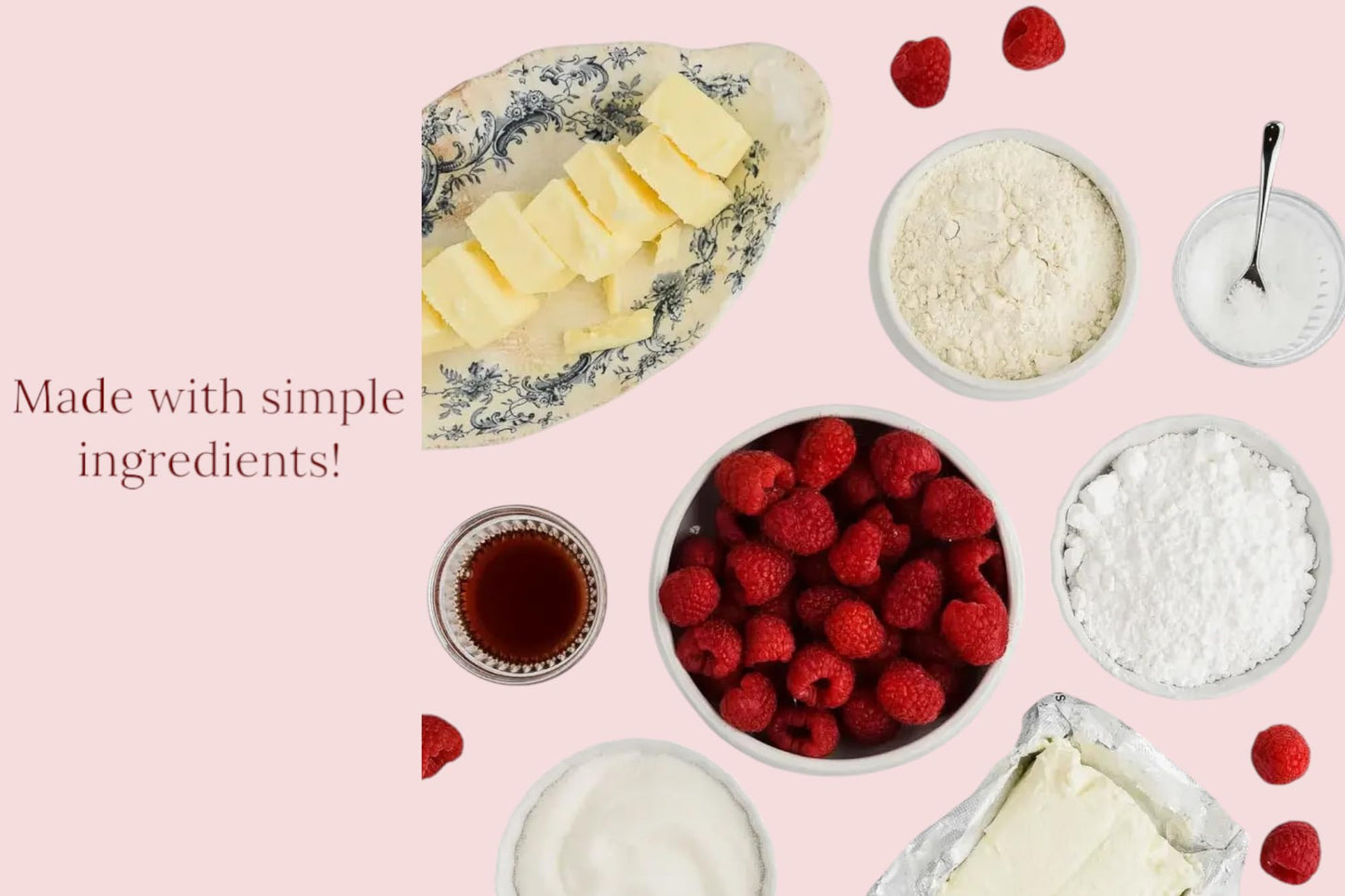 Shubh Kitchen Almond Raspberry Cookies - Gourmet Jam-Filled, Egg-Free & Vegetarian, 6 oz Pack, Handmade, Red & Light Brown