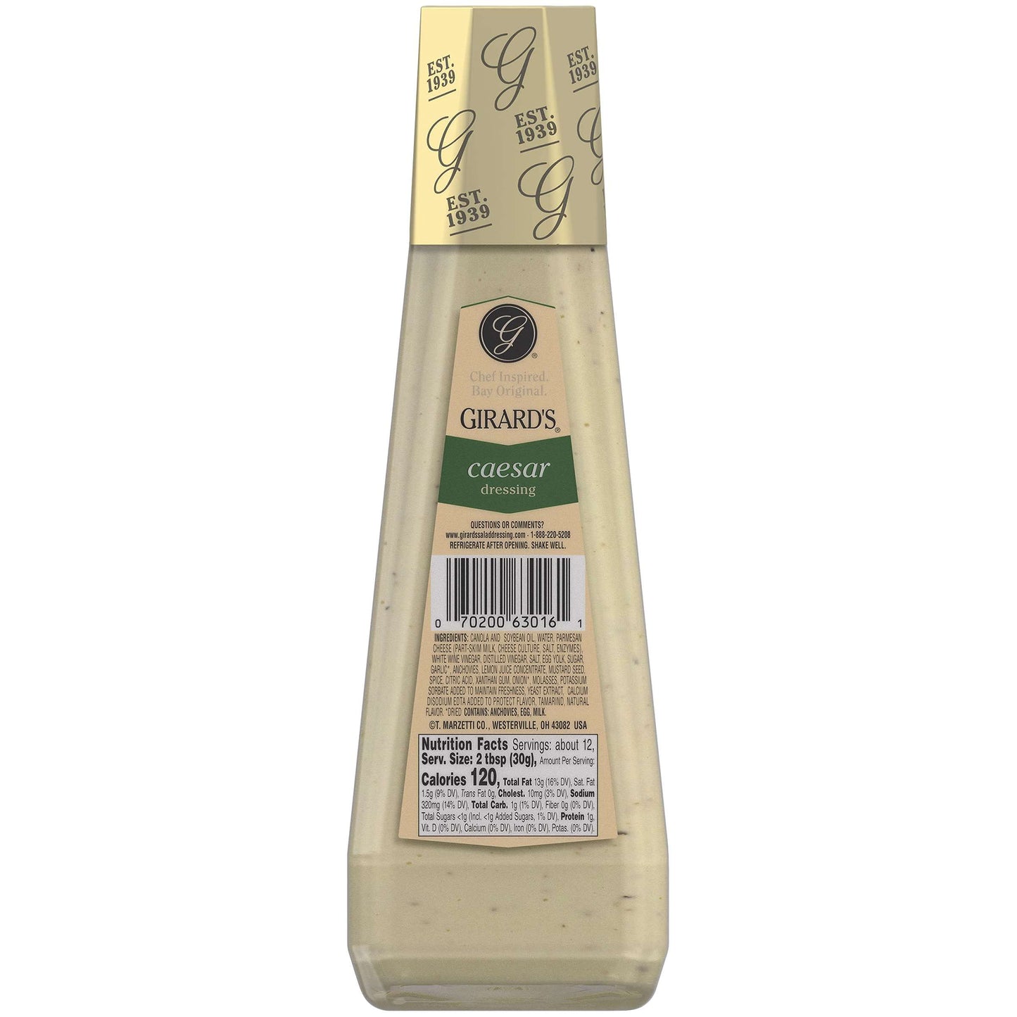 Girards Dressing Caesar - 12 Oz (Pack Of 3)