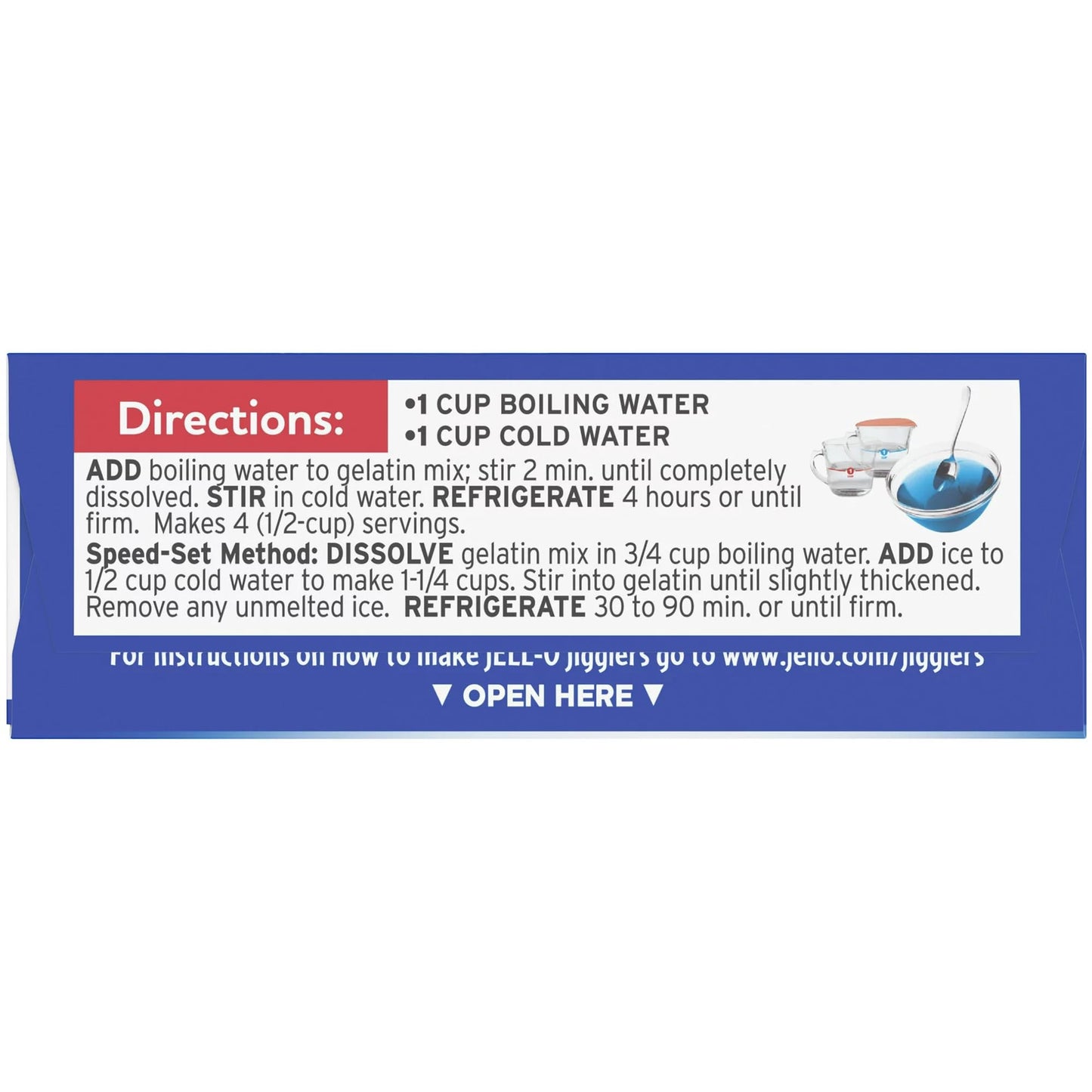 Jell-O Berry Blue Gelatin - 4 Pack