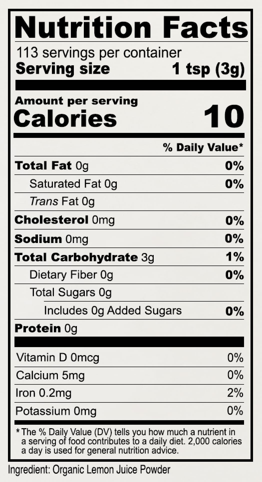 Anthony's Organic Lemon Juice Powder, 12 oz - Freeze Dried, Cold Pressed, No Sugar Added, Gluten Free, Non-GMO