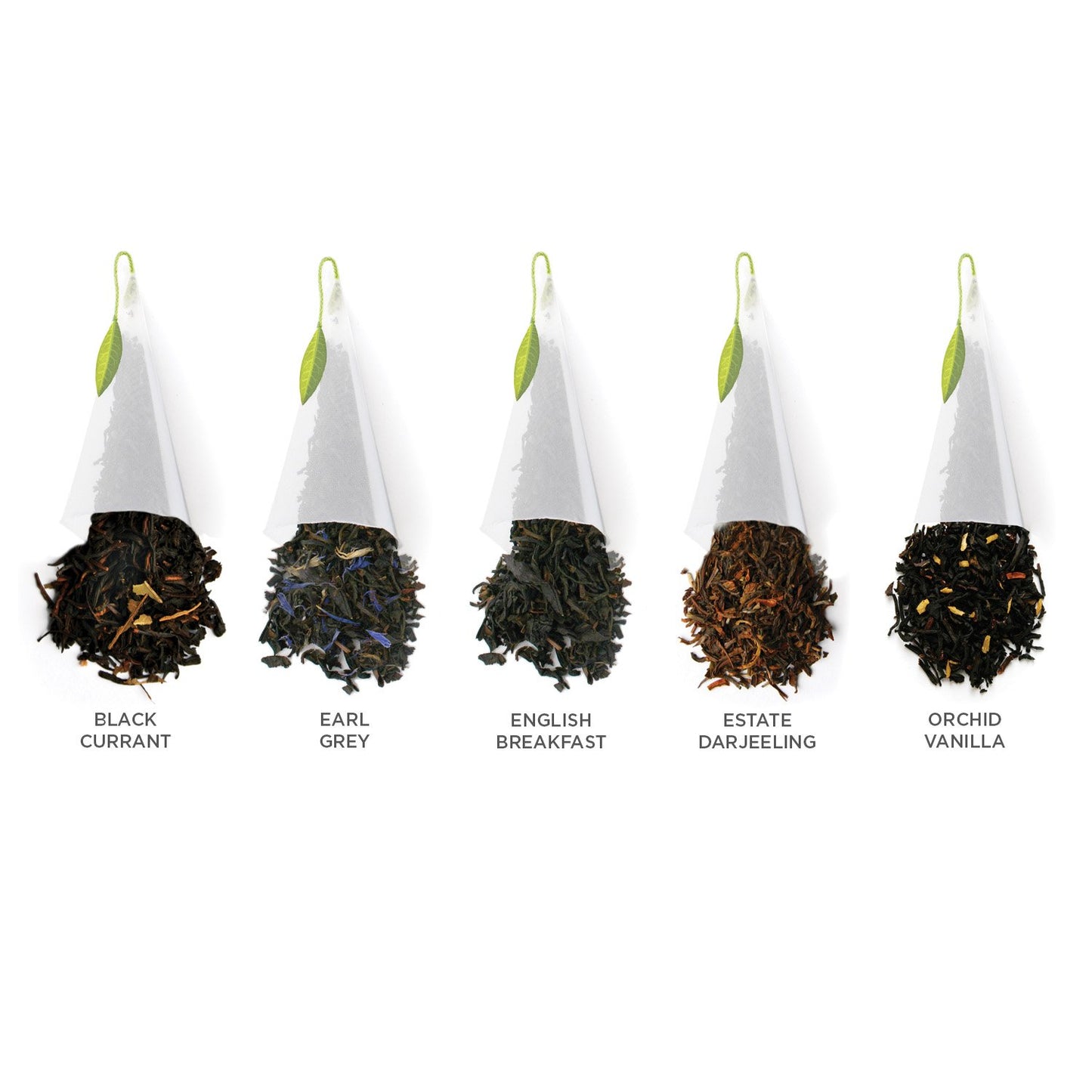 Tea Forte Presentation Box Tea Sampler Gift Set, 20 Assorted Variety Handcrafted Pyramid Tea Infuser Bags (Black Tea)