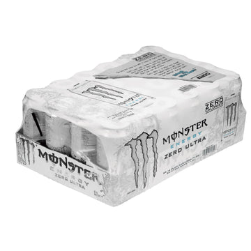 Monster Energy Drink, Zero Ultra, 16 Ounce (Pack of 48)