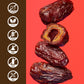 Realsy Organic Pitted & Stuffed Medjool Dates, Vegan, Gluten-Free, Peanut Butter Chocolate 5 Pack